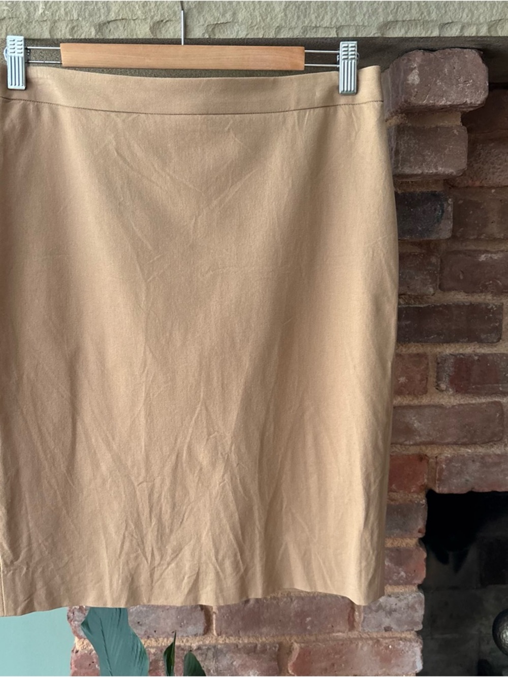 J. Crew Classic Camel Pencil Skirt